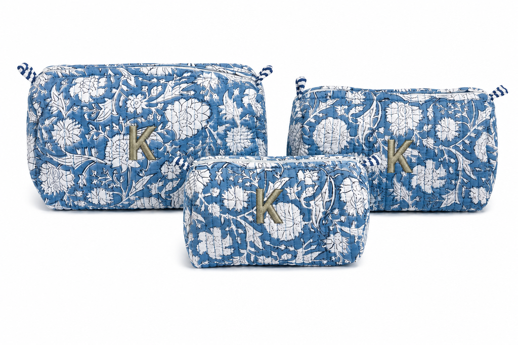Quilted Cosmetic Pouch