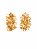 Mini Floral Hoop Earrings