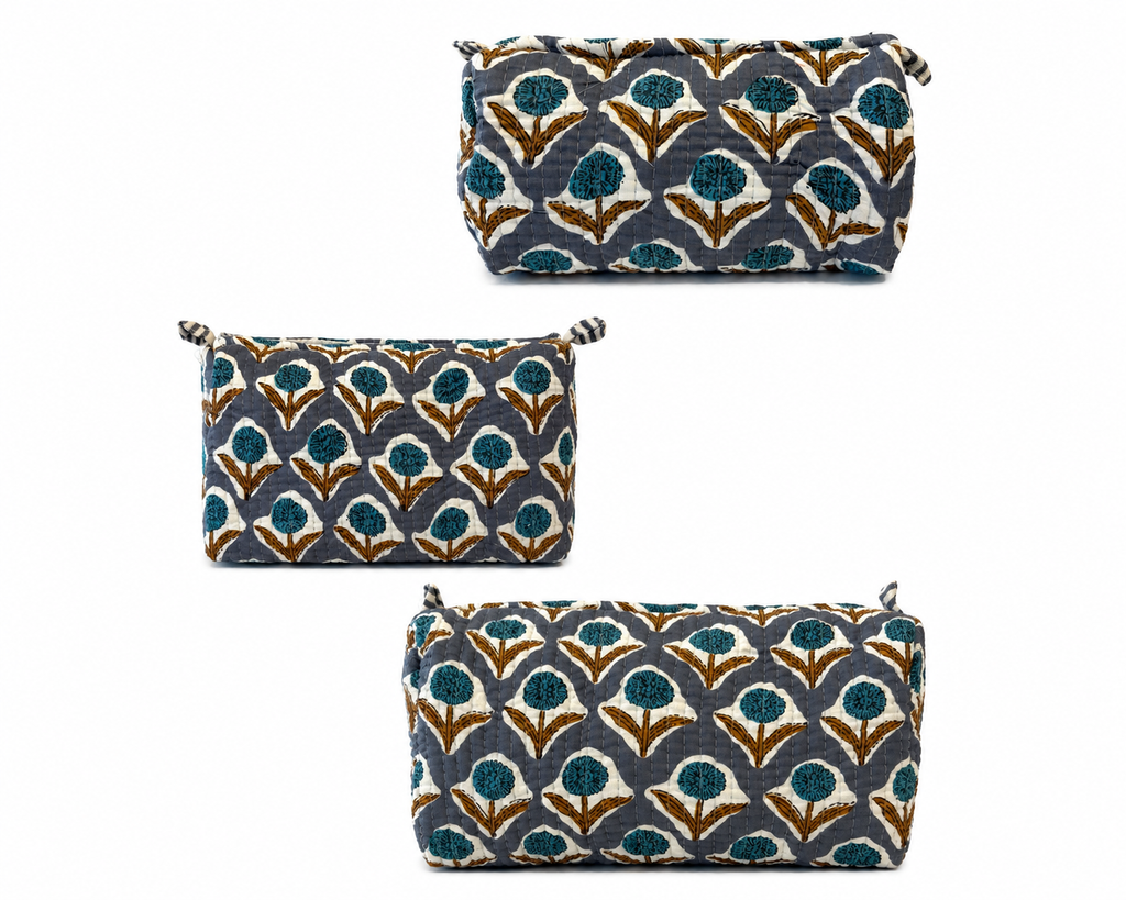 Quilted Cosmetic Pouch