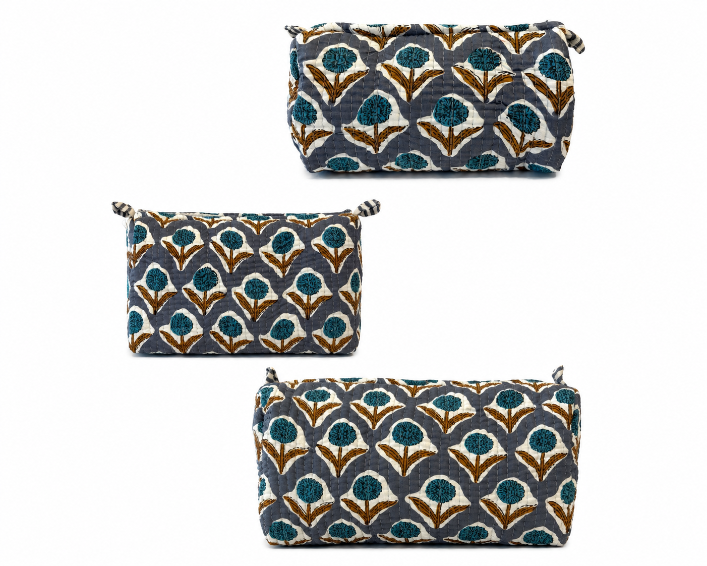Quilted Cosmetic Pouch