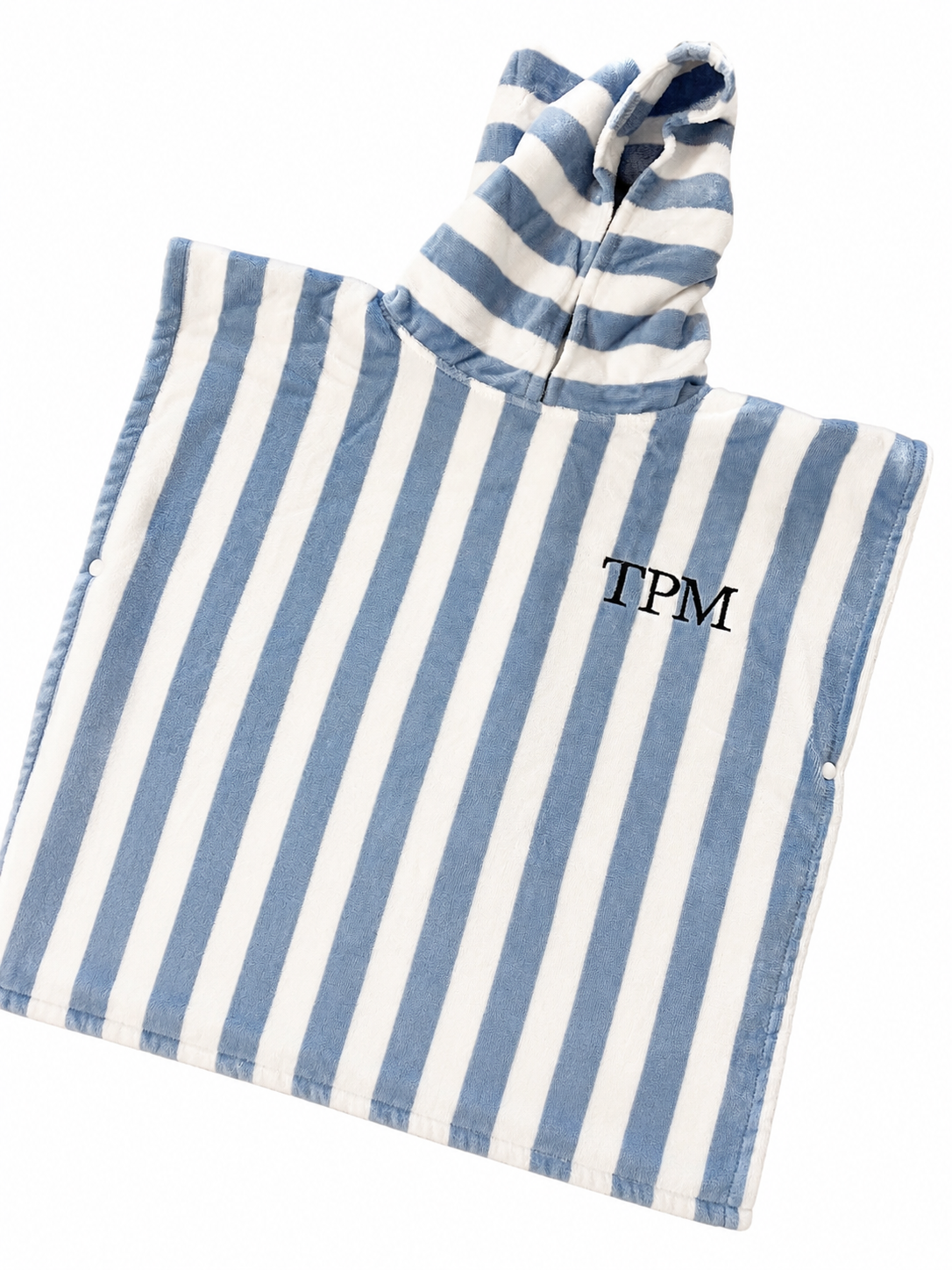 Coastal Stripe Hooded Beach Poncho
