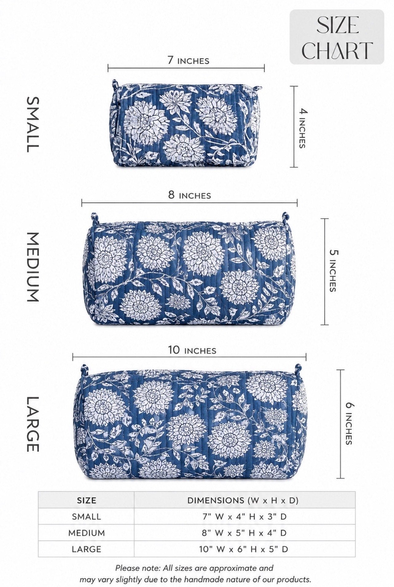 Quilted Cosmetic Pouch