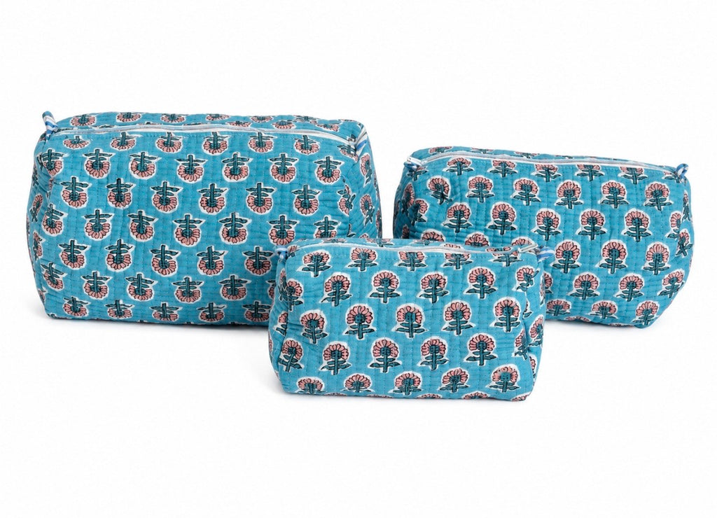 Quilted Cosmetic Pouch