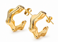 Wavy Hoop Earrings