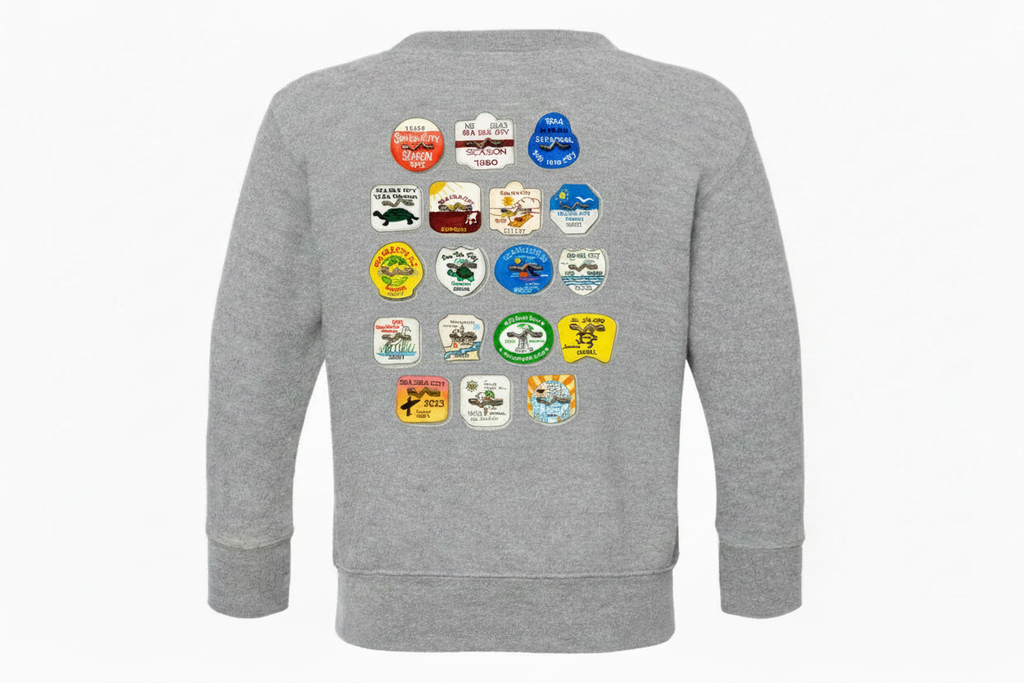 Farpost Collective x Reverie by Lizzy Sea Isle Beach Tag Toddler Sweatshirt
