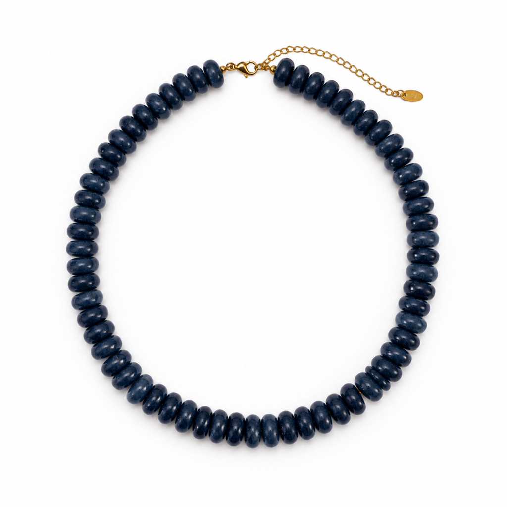 Ellison+Young Modern Resin Beaded Statement Necklace